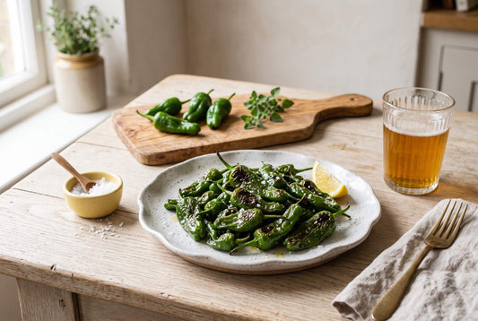 Padrón peppers fritos