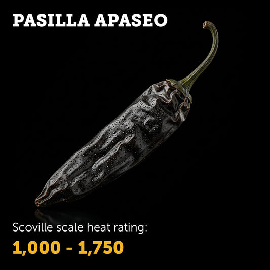Ripe brown Pasilla Apaseo chilli pepper