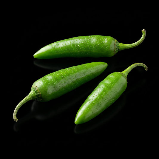 Unripe green Peri Peri chilli pepper